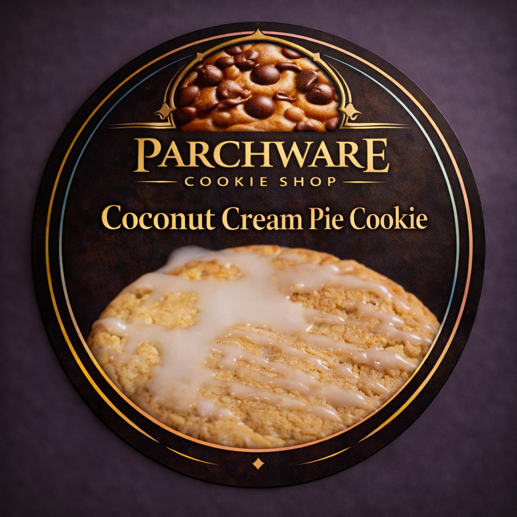 Coconut Cream Pie Cookie stuff w/Coconut Mouse