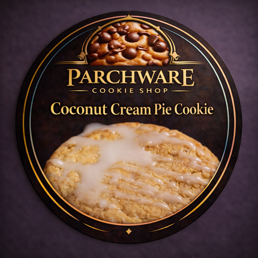Coconut Cream Pie Cookie stuff w/Coconut Mouse