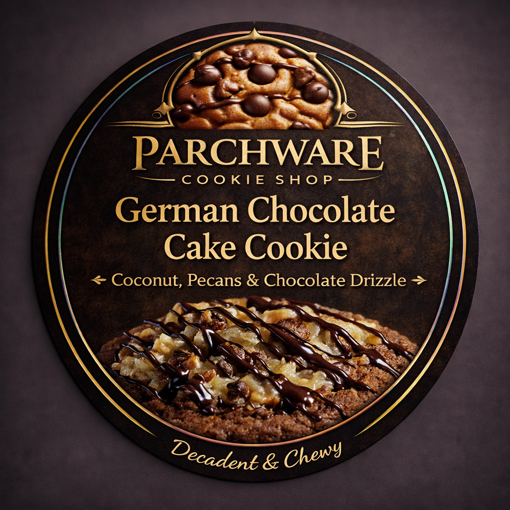 German Chocolate Cake Cookie