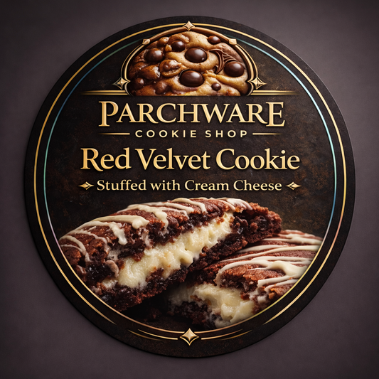 Red Velvet Cookie stuff/cream Cheese
